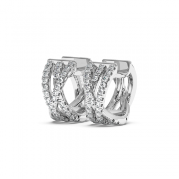 0.71 ct diamond earrings