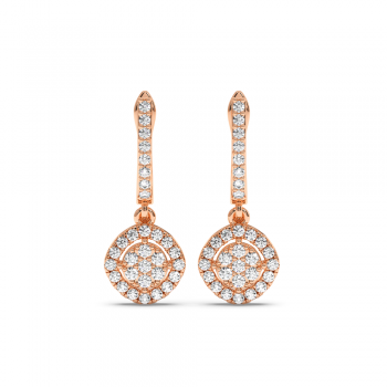 0.71 ct diamond earrings