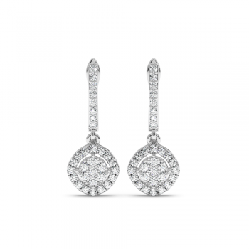 0.71 ct diamond earrings