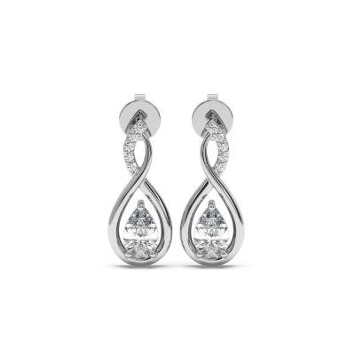 0.73 ct diamond earrings