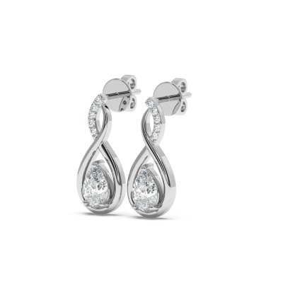 0.73 ct diamond earrings