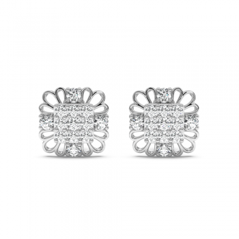 0.74 ct diamond earrings