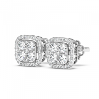 0.76ct diamond earrings