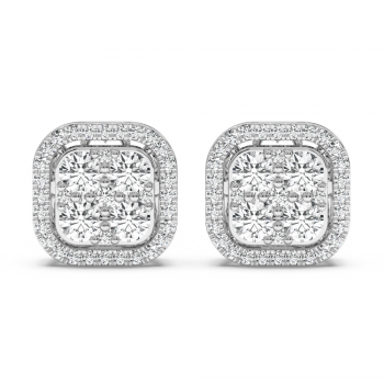 0.76ct diamond earrings