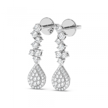 0.73 ct diamond earrings