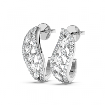 0.78ct diamond earrings