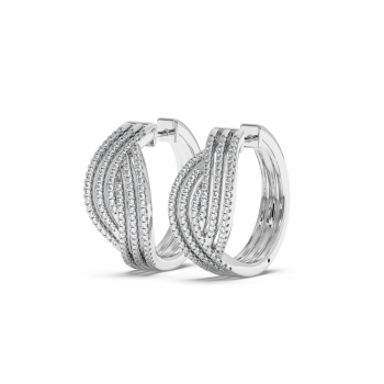 0.79 ct diamond earrings