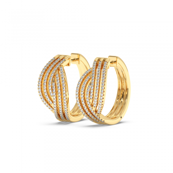 0.79 ct diamond earrings