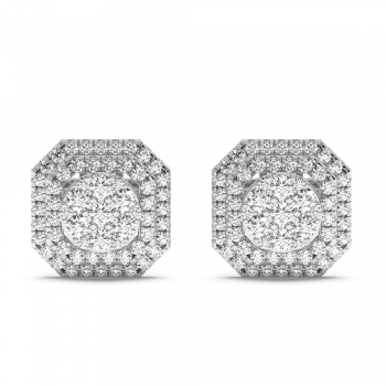 0.80 ct diamond earrings