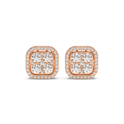 0.80 ct diamond earrings