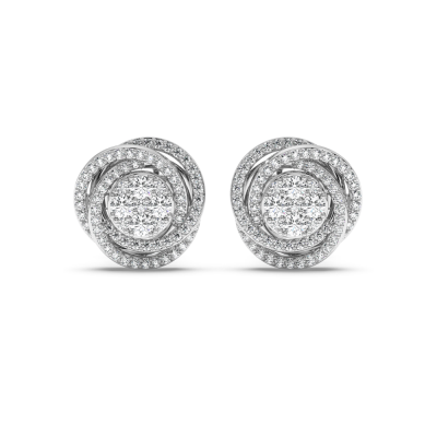 0.80 ct diamond earrings