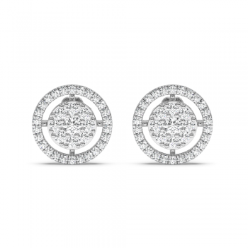 0.82 ct diamond earrings