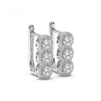0.84 ct diamond earrings