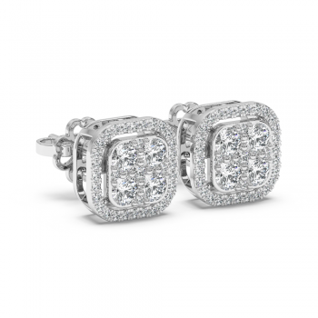 0.86 ct diamond earrings