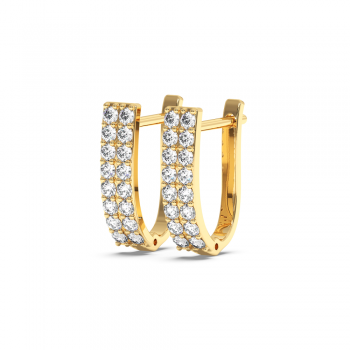 0.86 ct diamond earrings