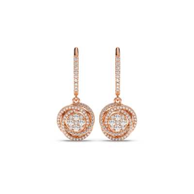 0.87 ct diamond earrings