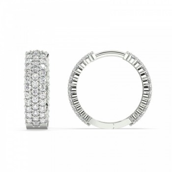 0.88 ct diamond earrings