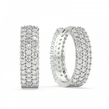 0.88 ct diamond earrings