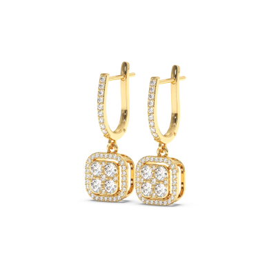 0.89 ct diamond earrings