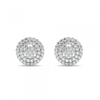 0.90 ct diamond earrings