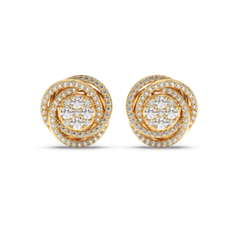 0.93 ct diamond earrings