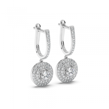 0.93 ct diamond earrings