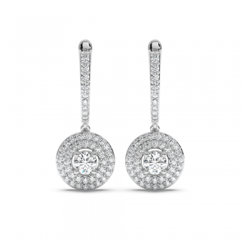 0.93 ct diamond earrings
