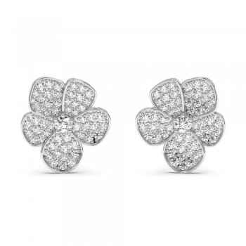 0.98ct diamond earrings