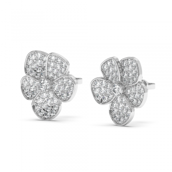 0.98ct diamond earrings