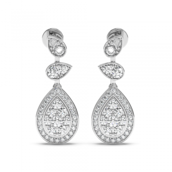 1.04 ct diamond earrings