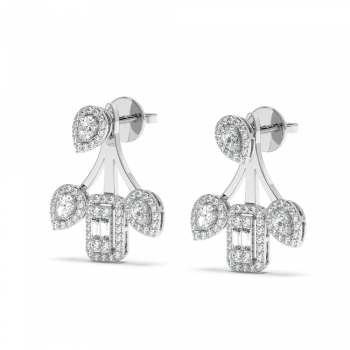 1.47 ct diamond earrings
