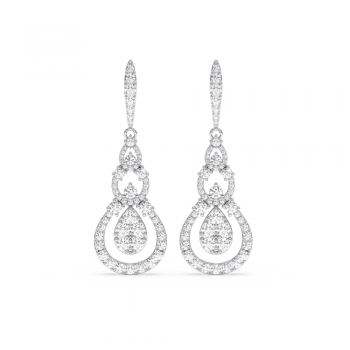 5.82 ct diamond earrings