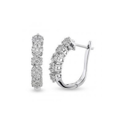 0.70 ct diamond earrings