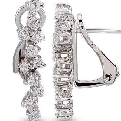 0.42 ct diamond earrings