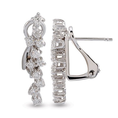 0.42 ct diamond earrings
