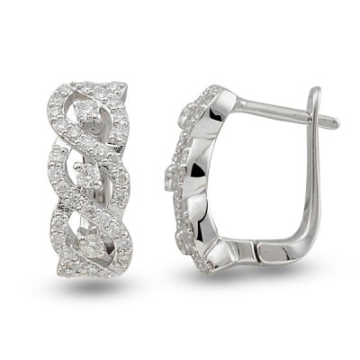 0.47 ct diamond earrings