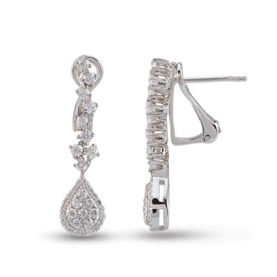 0.78 ct diamond earrings