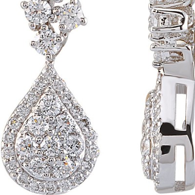0.78 ct diamond earrings