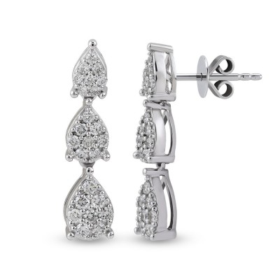 0.65 ct diamond earrings