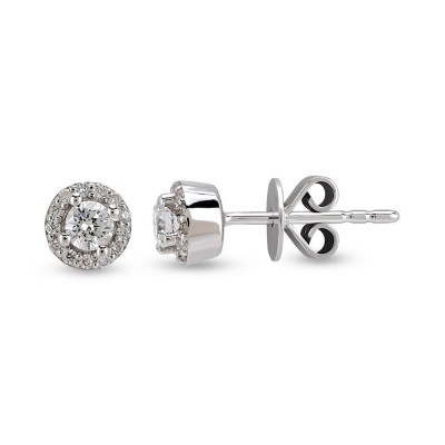 0.27 ct diamond earrings