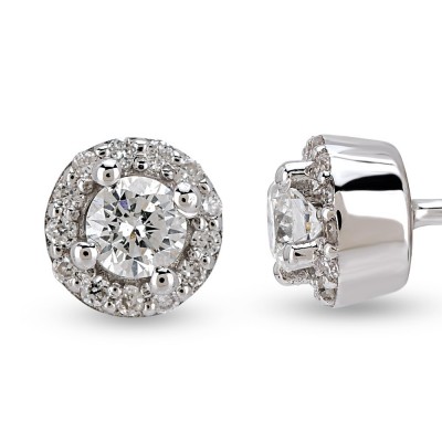 0.27 ct diamond earrings
