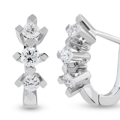 0.67 ct diamond earrings