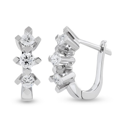 0.67 ct diamond earrings