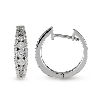 0.79 ct diamond earrings