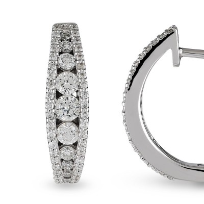 0.79 ct diamond earrings