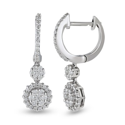 0.68 ct diamond earrings