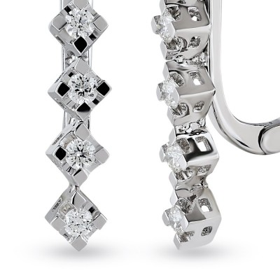 0.80 ct diamond earrings