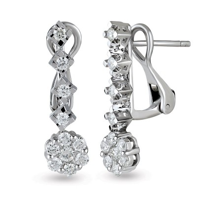 0.67 ct diamond earrings