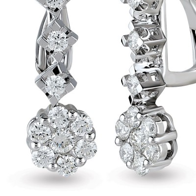 0.67 ct diamond earrings