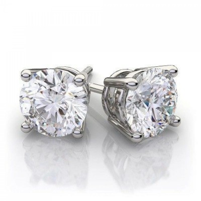 0.70 ct diamond earrings